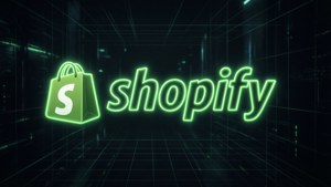 Neon Shopify Dark Wallpaper