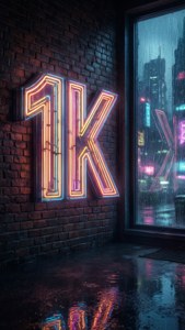 Neon Sign 1K Alley