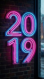 Neon Sign 2019 Rainy