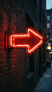 Neon Sign Arrow