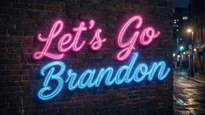 Neon Sign Brick Wall