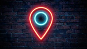 Neon Sign Brick Wall