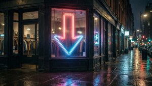 Neon Sign Downvote
