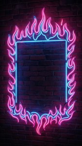 Neon Sign Flames