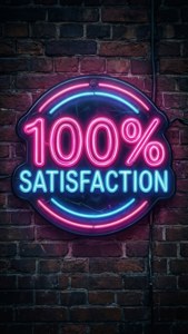 Neon Sign Guarantee Badge