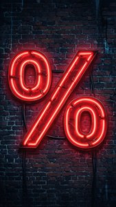 Neon Sign Percent