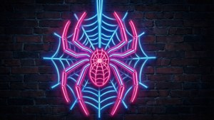 Neon Sign Spider