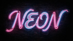 Neon Sign Typography