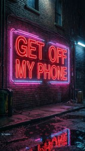 Neon Sign Warning