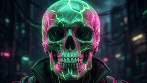Neon Skull Cyberpunk