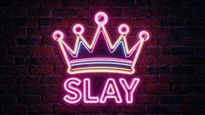Neon Slay Sign