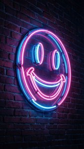 Neon Smile Sign