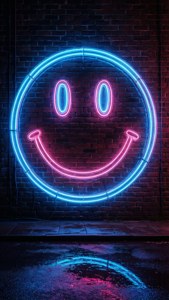 Neon Smiley Night