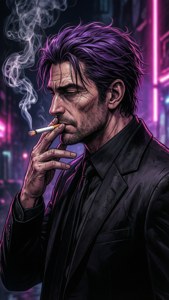 Neon Smoke Abbacchio