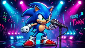 Neon Sonic Stage Performance