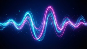 Neon Soundwave Glow