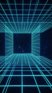 Neon Space Grid