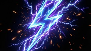 Neon Spark Burst