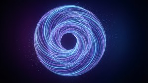 Neon Spiral Form