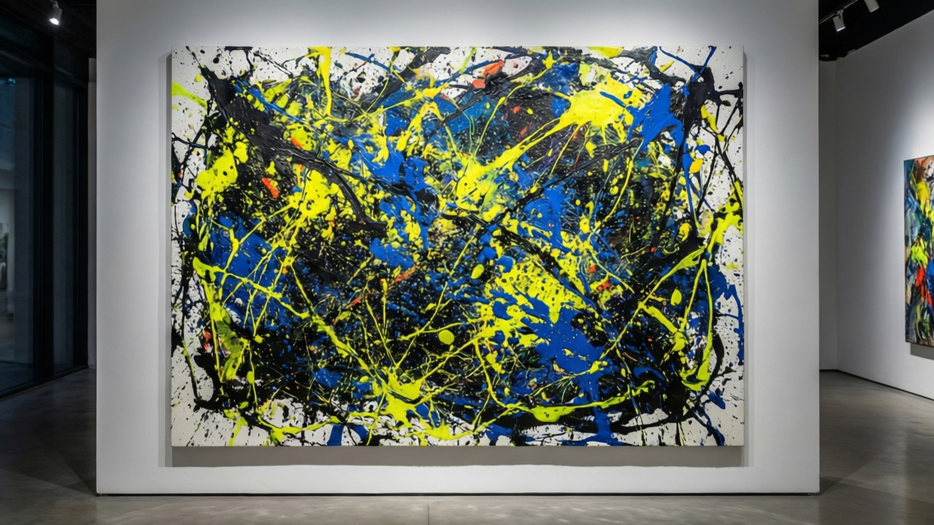 Neon Splatter Burst by Wallpapers.art Studio