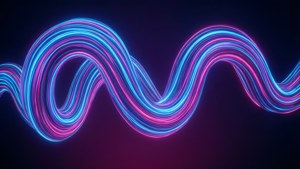 Neon Squiggle Glow