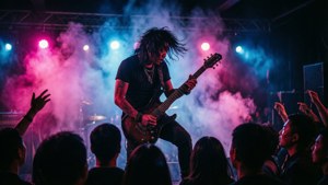 Neon Stage Performance