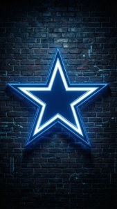 Neon Star on Brick