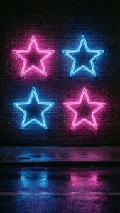 Neon Star Rating