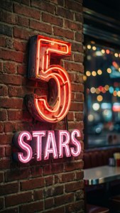 Neon Star Sign Wall