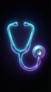 Neon Stethoscope Cyberpunk