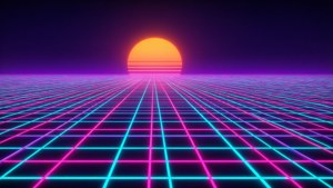 Neon Sunset Grid