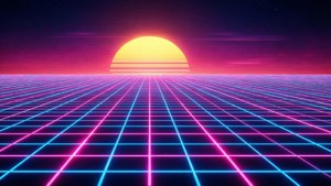 Neon Sunset Grid