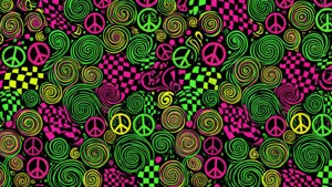 Neon Swirl Checker
