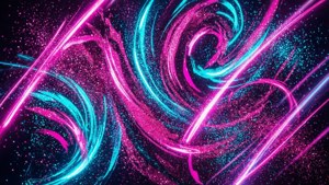 Neon Swirl Glitter