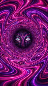 Neon Swirl Tunnel