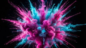 Neon Symmetrical Burst