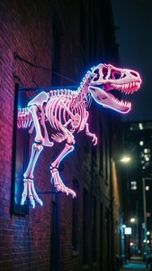 Neon T Rex Sign