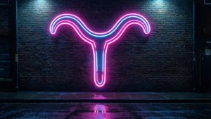 Neon Taurus Sign