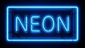 Neon Text Centerpiece