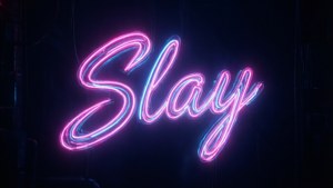 Neon Text Slay