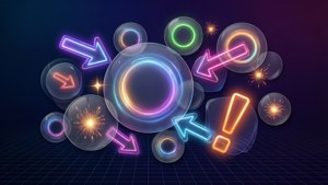 Neon Thumbnail Elements