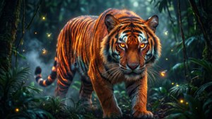 Neon Tiger Glow