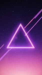 Neon Triangle Minimal