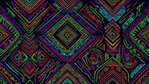Neon Tribal Geometry
