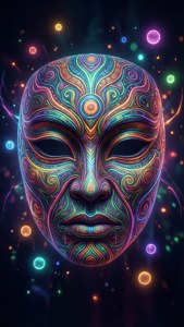 Neon Tribal Mask