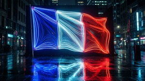 Neon Tube Flag Urban