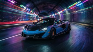 Neon Tunnel Blur