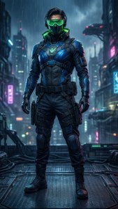 Neon Vanguard Portrait