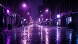 Neon Violet Rain