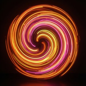Neon Warm Swirls